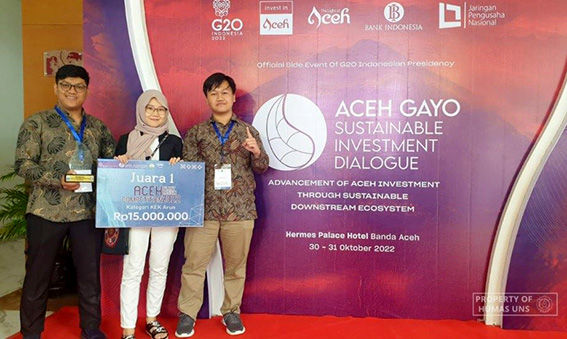 Rancang Pabrik Gasifikasi Cangkang Sawit, Mahasiswa Teknik Kimia UNS Solo Raih Juara 1 Aceh Plant Design Competition 2022