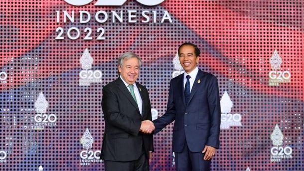 KTT G20 Dimulai, Presiden Jokowi Sambut Para Pemimpin G20 di Apurva Kempinski Bali