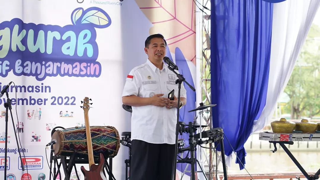 Ibnu Sina membuka Cangkurah Kreatif Banjarmasin (CKB) 2022. Foto : Diskominfo Banjarmasin