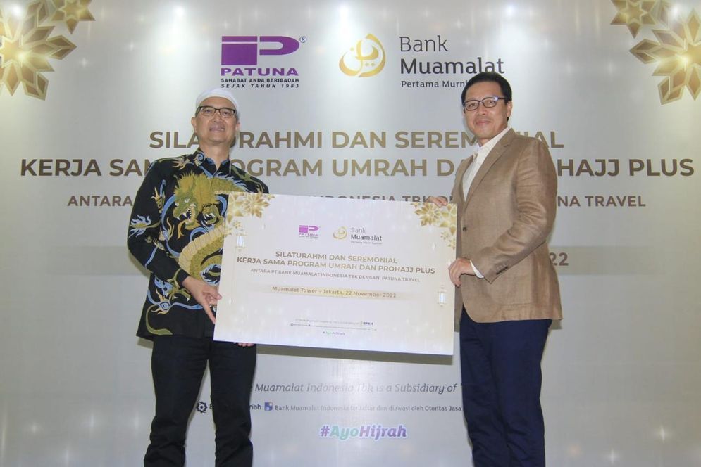 PT Bank Muamalat Indonesia Tbk menggenjot penyaluran produk pembiayaan haji khusus (Prohajj Plus) dan umrah dengan menggandeng PT Patuna Mekar Jaya (Patuna).