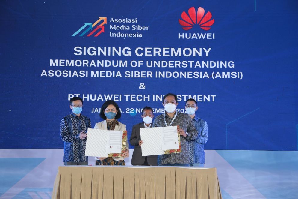 Huawei-AMSI MoU Tingkatkan Kecakapan Digital Media Siber Indonesia