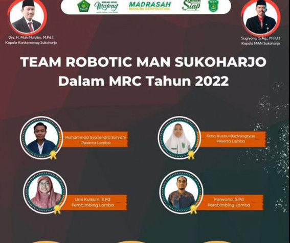 Di MRC 2022, MAN Sukoharjo Tampilkan Batlle Robot dengan Arduino