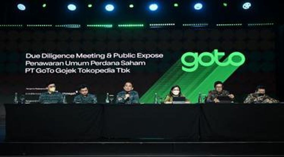 Paparan publik IPO PT GoTo Gojek Tokopedia Tbk, Selasa (15/3/2022) 