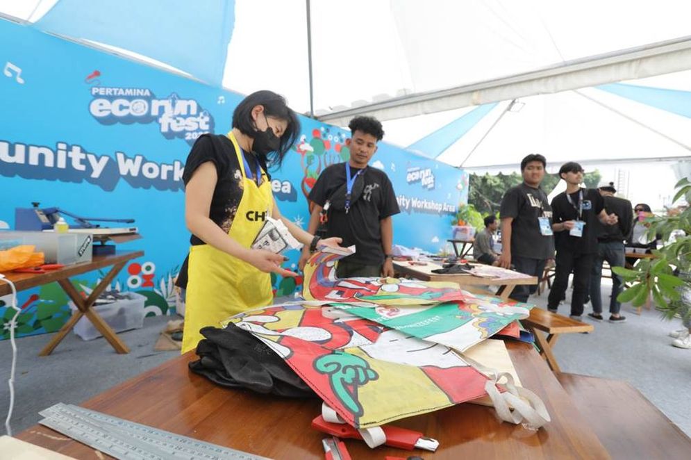 Selain ajang lari, salah satu hal yang menarik dari Ajang Pertamina-Eco Run Fest 2022, adalah kehadiran Community Workshop.