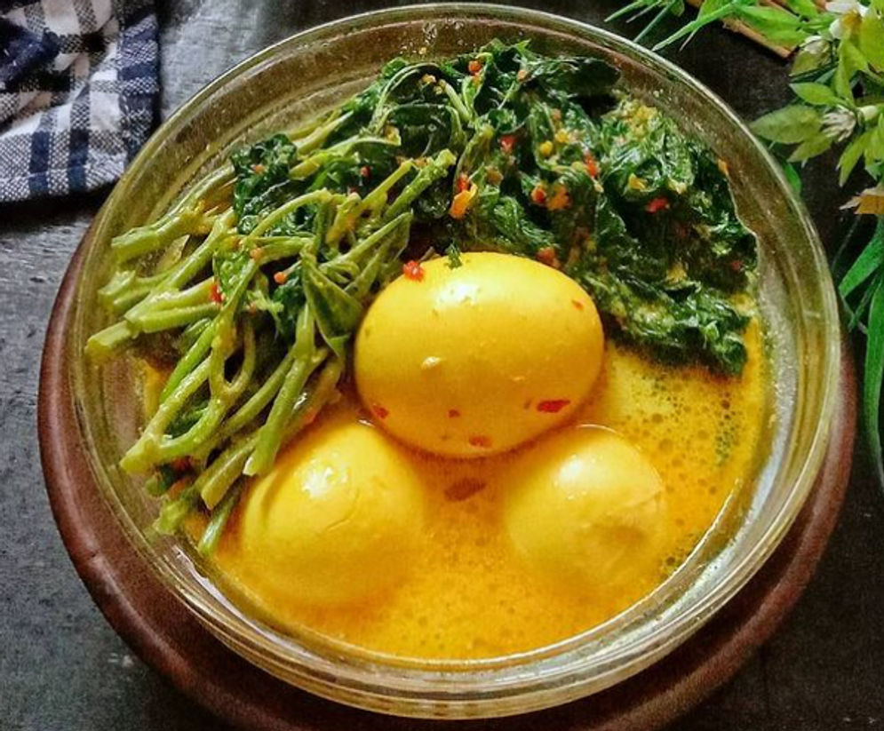 Resep Gulai Daun Singkong dengan Telur Rebus