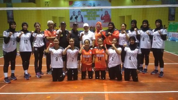 Berhasil Kalahkan Tulang Bawang, Tim Voli Putri Bandar Lampung Berhasil Lolos ke Final