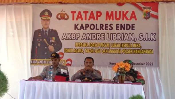 Tatap Muka dengan Stakeholder, Kapolsek Nangapanda Dapat Apresiasi