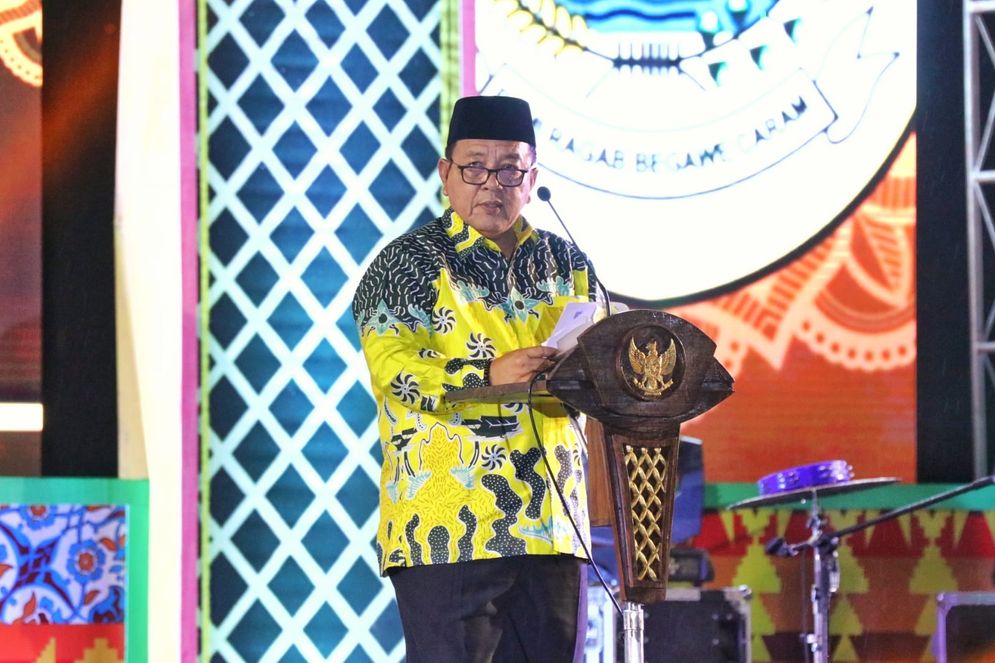 Gubernur Lampung Arinal Djunaidi saat membuka MTQ ke-49 Tingkat Provinsi di Kabupaten Mesuji. 