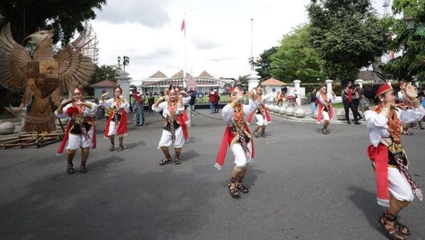 45 Ikon Prestasi Pancasila Ikuti Kirab Pancasila di Yogyakarta
