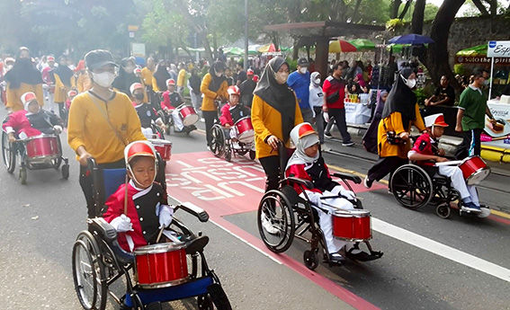 Puluhan Anak dan Komunitas Difabel Solo Raya Peringati Hari Disabilitas Internasional