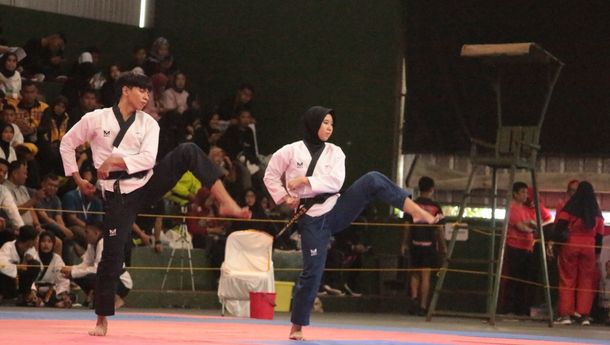 PORPROV IX: Cabor Taekwondo Bandar Lampung Capai Target Dengan 9 Emas, 4 Perak dan 1 Perunggu