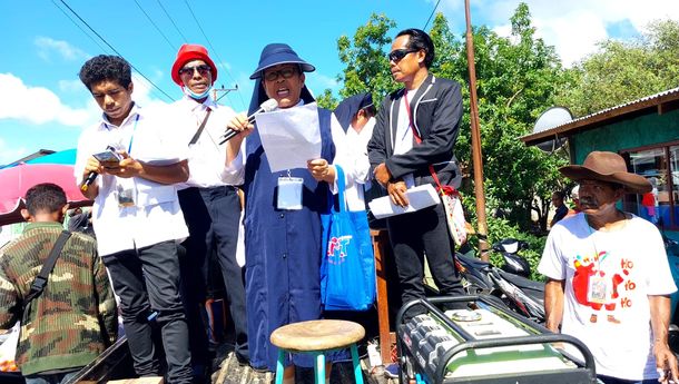 Relawan Santo Martinus dari JPIC SSpS Flores Timur  Ajak Masyararakat Basmi KDRT