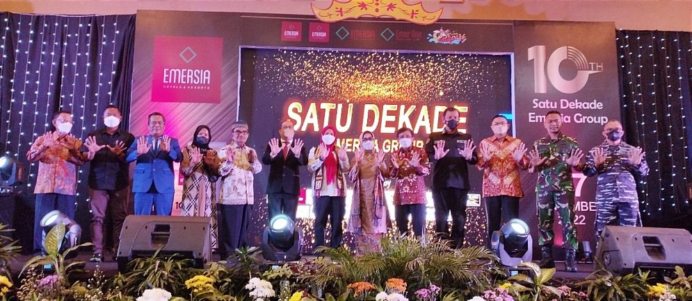 Perayaan satu dekade Emersia Group, Emersia Hotel and Resort Bandar Lampung menggelar acara Customer Gathering 2022