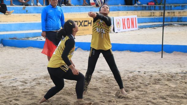 Menang Lawan Lamteng di Final, Tim Voli Pantai Bandar Lampung Raih Medali Emas Porprov IX