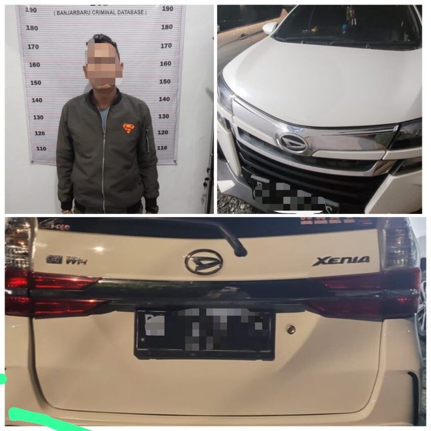 Polresta Banjarbaru berhasil mengamankan MF (41) beserta barang bukti, yang diduga mencoba melakukan pelecehan seksual. (Foto : Humas Polresta Banjarbaru)