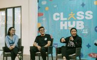 Senior Growth Manager Fit Hub Timothy Situmeang dan Pound Icon Master Trainer Indonesia Tari Wirtjes mengenalkan Class Hub  