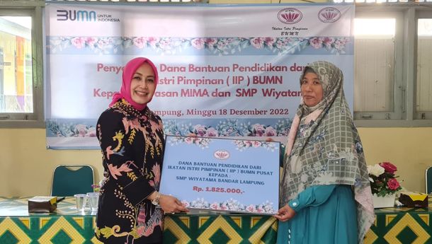 IIP BUMN Lampung Beri Bantuan Pendidikan