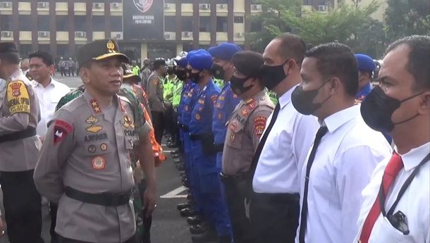 Polda Lampung Siapkan 4.436 Personel Gabungan Amankan Natal dan Tahun Baru