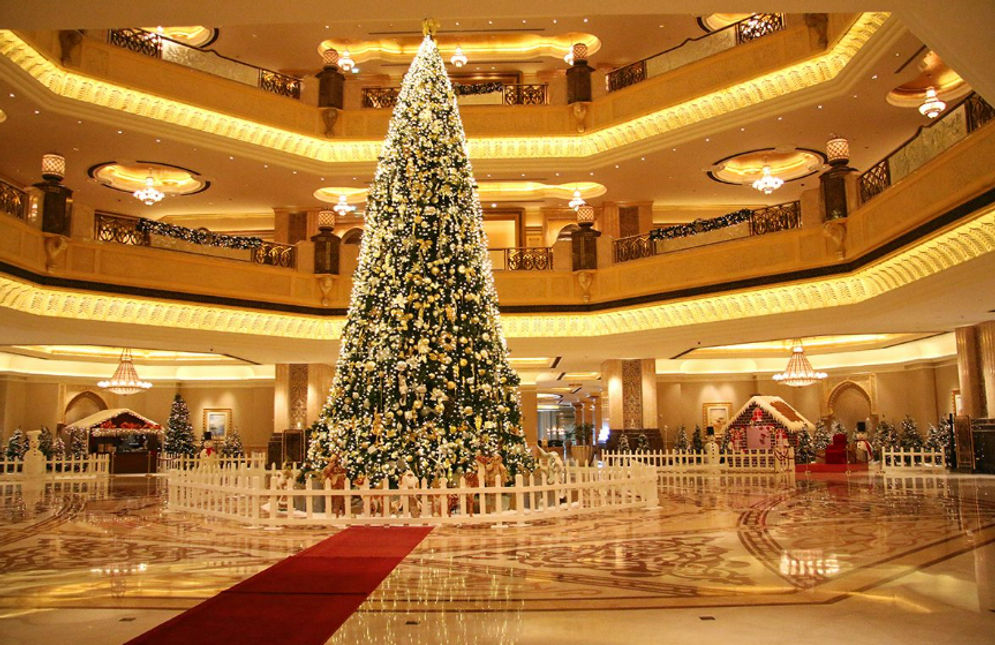 The Emirates Palace Hotel Decorated Christmas Tree.png