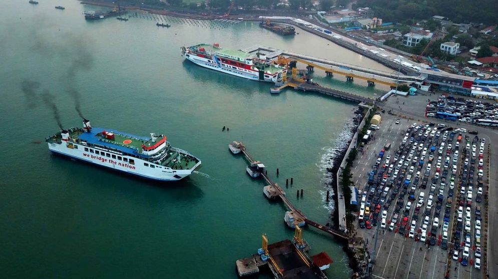 Ilustrasi Pelabuhan Merak, Banten.