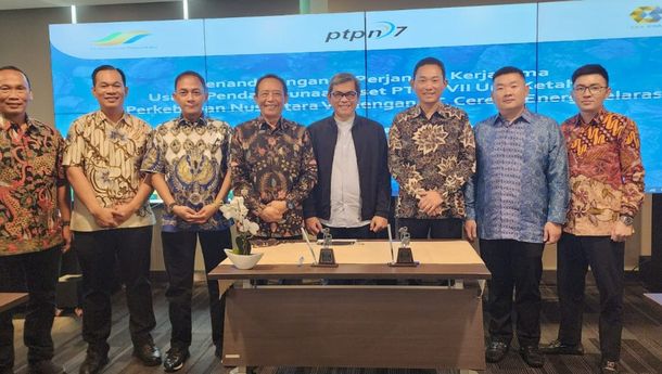 PTPN VII Bersama PT Cereno Energi Teken Kerja Sama Pertambangan Batubara