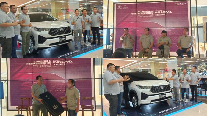 Hasjrat Toyota melaunching mobil All New Kijang Innova Zenix di Manado Town Square 3. (Foto:Istimewa)