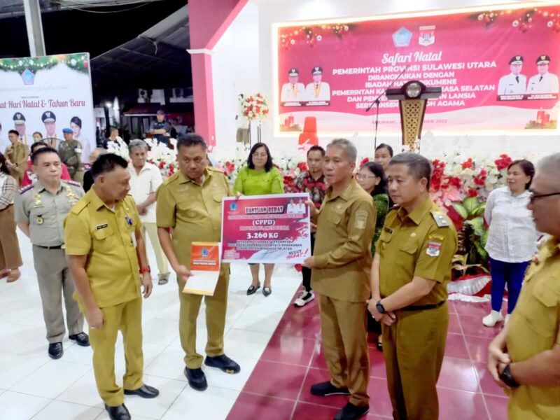 Pemprov Sulut menggelar safari Natal di Minsel. (Foto:Istimwa)