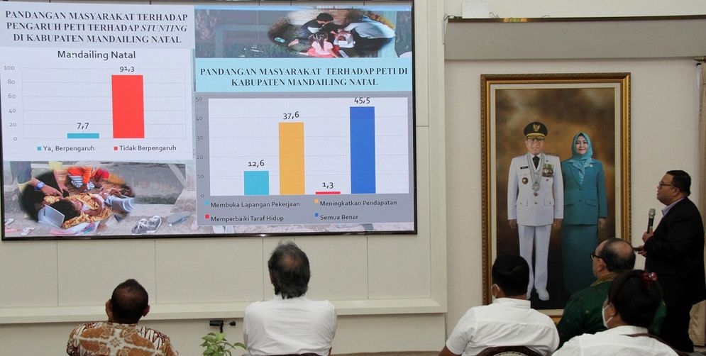 Gubernur Sumut Edy Rahmayadi menghadiri pemaparan dampak PETI di Kabupaten Madina 