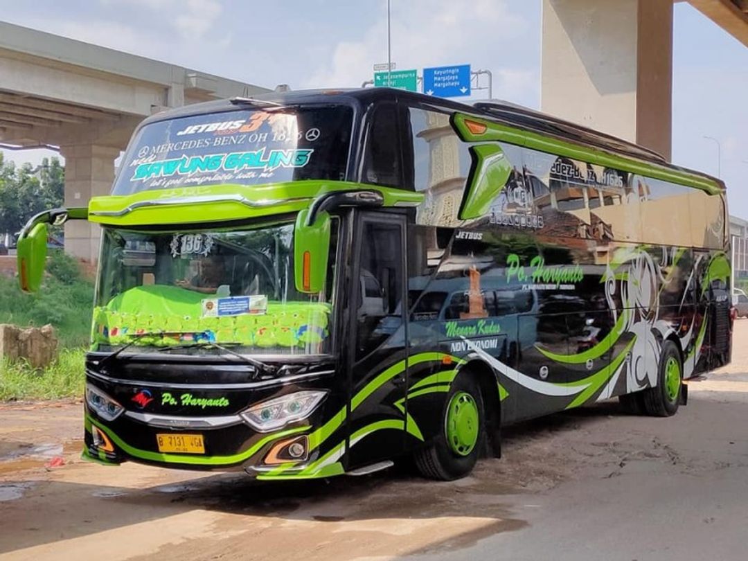 Potret bus milik PO Haryanto.