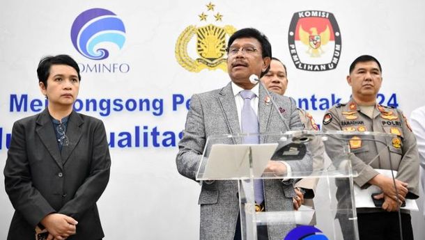 Kominfo - Polri Perkuat Kerja Sama untuk Wujudkan Pemilu 2024 yang Berkualitas 