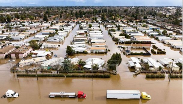 Badai Dasyat Hantam California, Presiden Biden Umumkan Keadaan Darurat