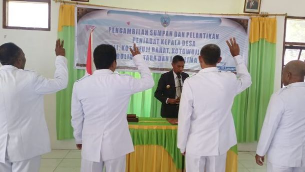 Wabup Nagekeo Marianus Waja Melantik 5 Penjabat Kades di Kecamatan Keo Tengah