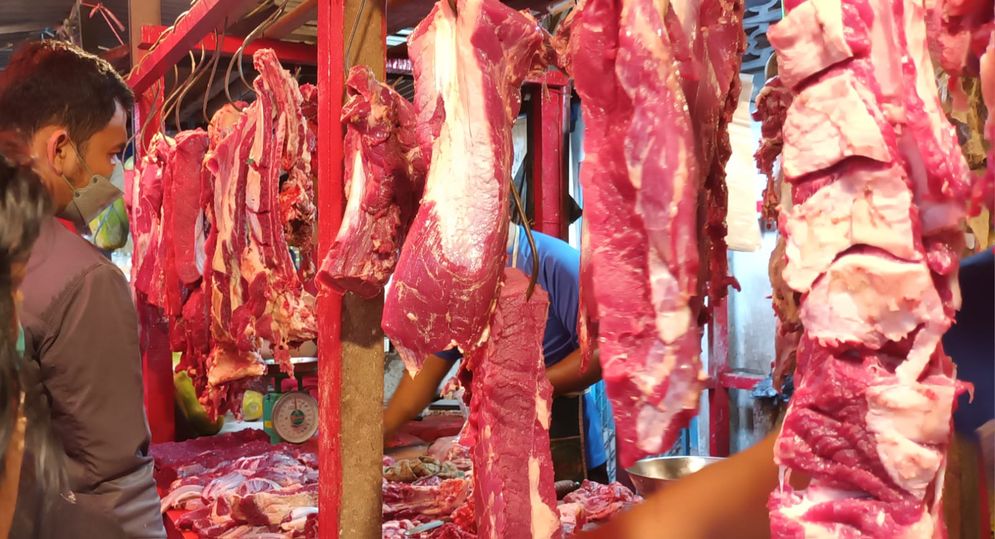 Harga daging sapi Rp 160 ribu per kilogram