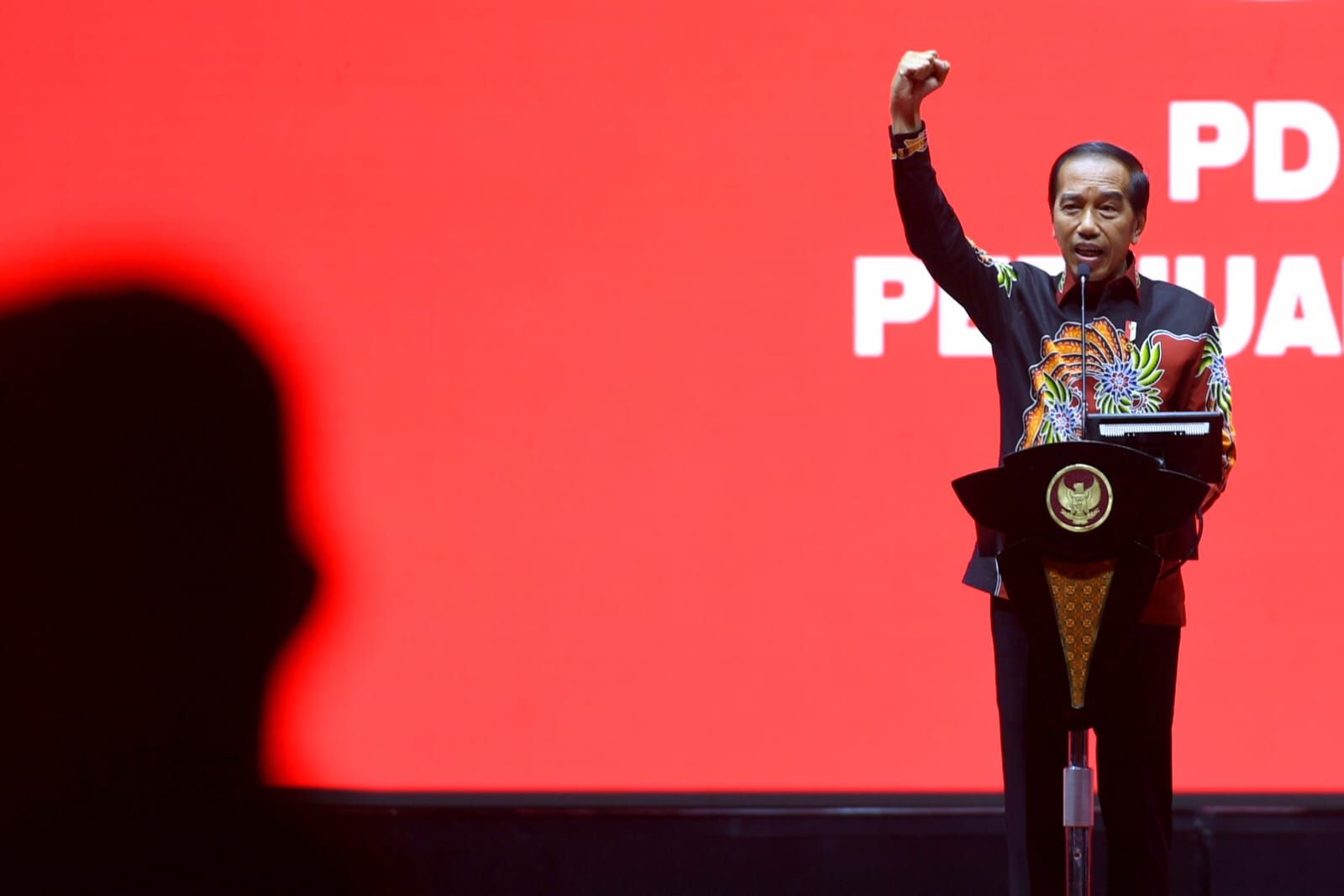 Presiden Jokowi menegaskan Indonesia tidak boleh mundur dan takut untuk melakukan hilirisasi industri. (foto : Setkab)