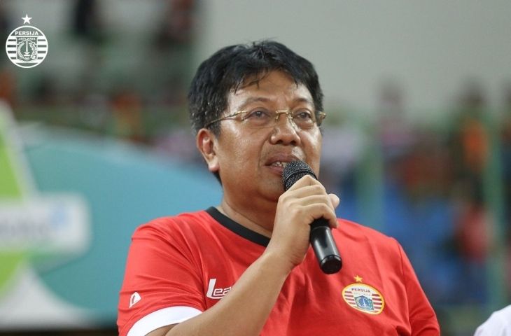 Gede Widiade saat masih menjadi bos Persija Jakarta. 