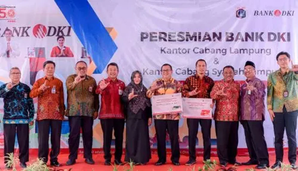 Bank DKI resmi membuka dua kantor cabang syariah Bandar Lampung di Lampung pada Kamis, 12 Januari 2023.