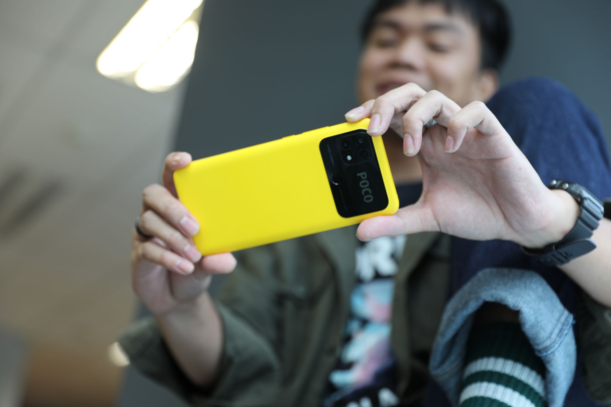 POCO C40 Yellow Model.