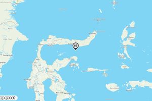 Pusat gempa berada di laut 69 km Tenggara Bone Bolango