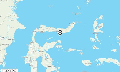 Pusat gempa berada di laut 69 km Tenggara Bone Bolango