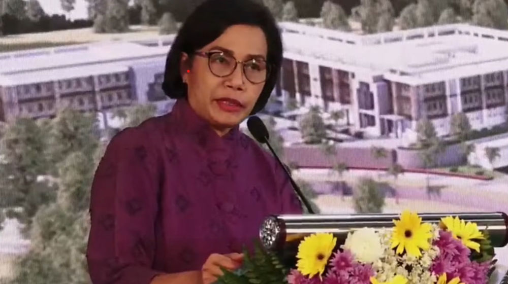 Sri Mulyani dalam Ground Breaking Kampus III UIN Maulana Malik Ibrahim Malang, dikutip Selasa, 24 Januari 2023.png