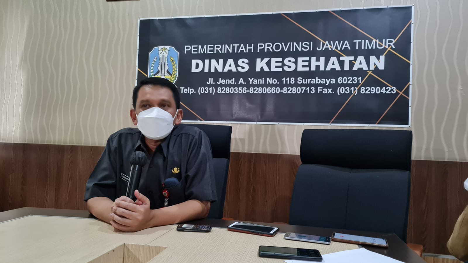 Kepala Dinas Kesehatan Jawa Timur Erwin Astha.
