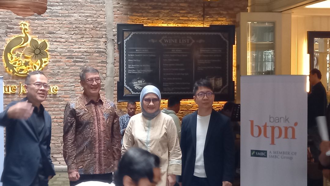 Jajaran direksi PT Bank BTPN Tbk dalam acara media gathering di Jakarta, Rabu, 25 Januari 2023.