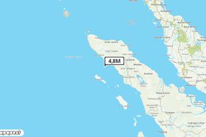 Pusat gempa berada di Laut 91 km Tenggara Meulaboh