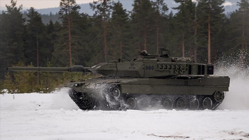 Kendaraan tempur lapis baja buatan Jerman Tank Leopard 2. (Foto : Anadolu Agency)
