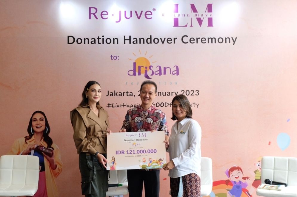 Donasi Hasil Penjualan Re.juve dan Luna Maya Diberikan kepada Yayasan Drisana untuk Kampanye Kesadaran Terhadap Anak Berkebutuhan Khusus