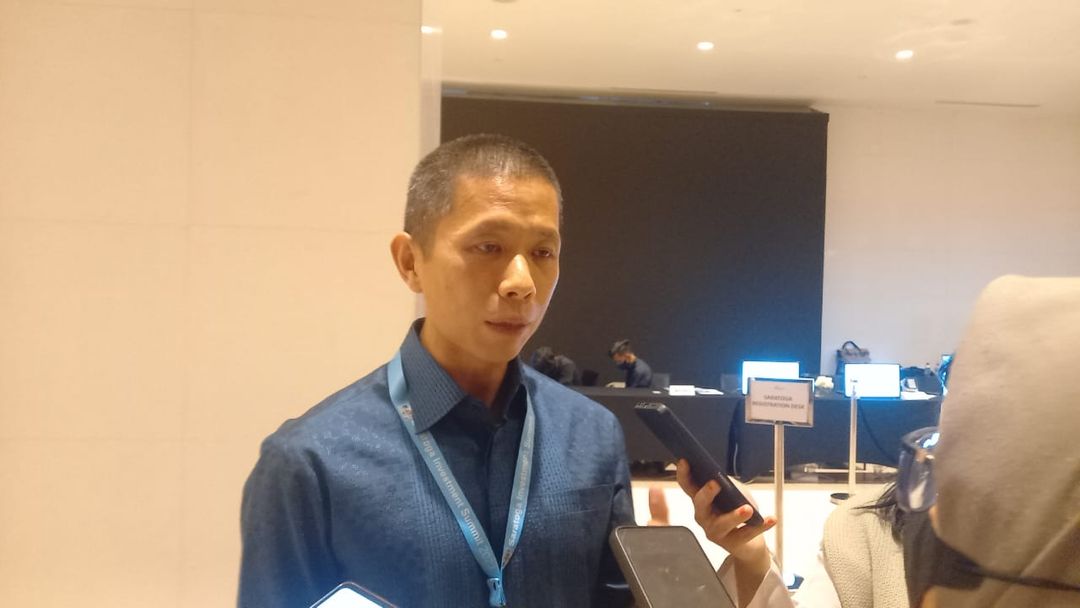 Investment Director PT Saratoga Investama Sedaya Tbk Devin Wirawan  di acara Saratoga Investment Summit 2023, Kamis, 26 Januari 2023. 