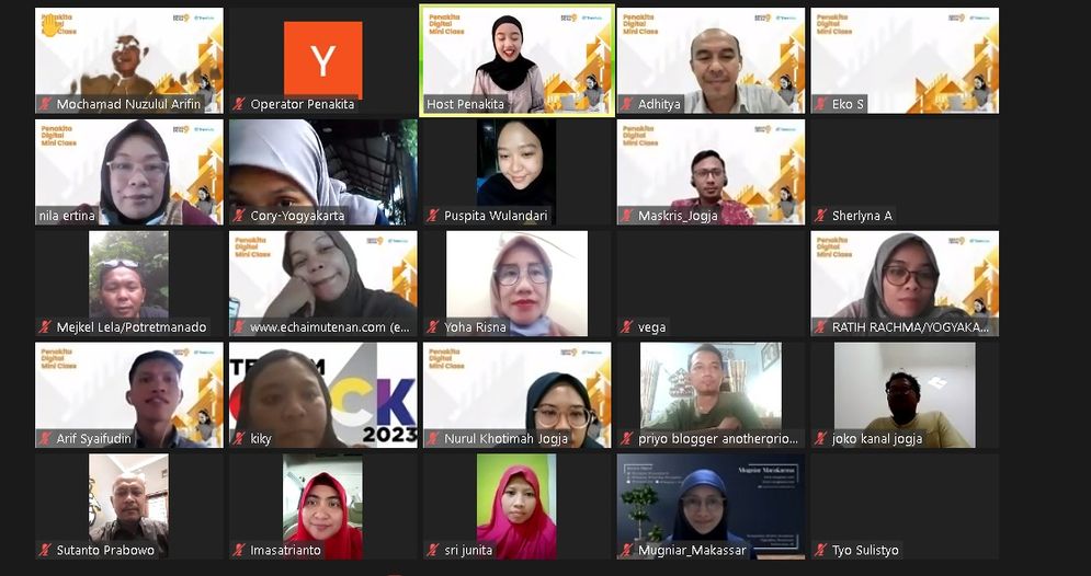 Digital Mini Class yang digelar PenaKita secara daring, Kamis (26/1/2023).