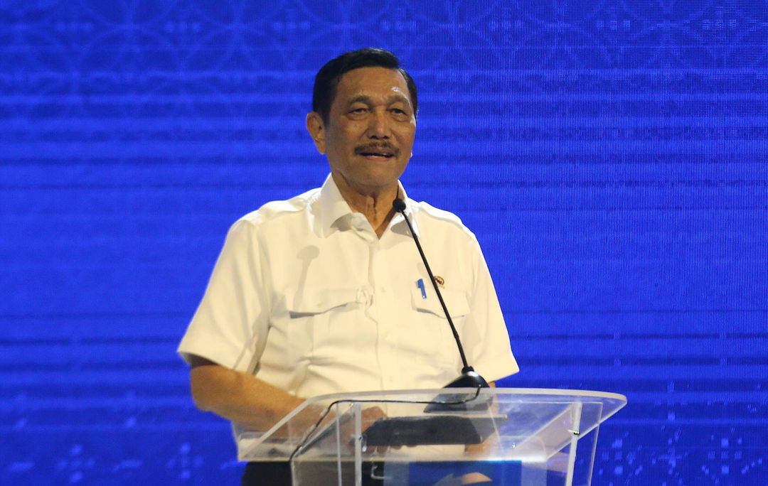 Menteri Koordinator Bidang Kemaritiman dan Investasi Luhut Binsar Panjaitan. Foto : Panji Asmoro/TrenAsia