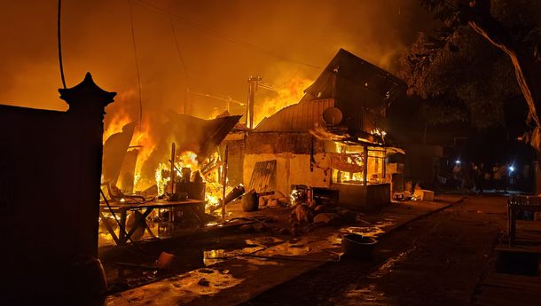 Kebakaran Hebat Kembali Terjadi di Dusun Nangahure, Kelurahan Wuring, Kecamatan Wuring, Sikka 