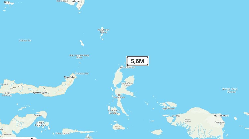 info-bmkg gempa guncang daruba di laut 13 km barat daya 5.6 magnitudo